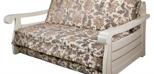 диван  с деревянными подлокотниками фея 25