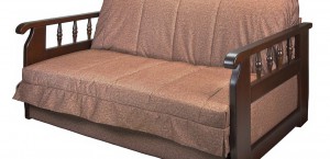 диван  с деревянными подлокотниками Фея 8