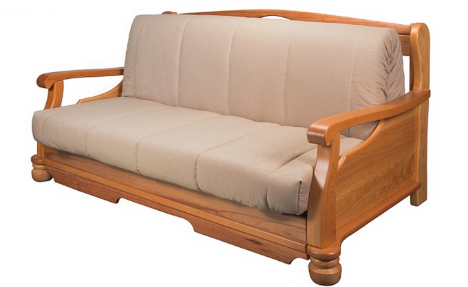 диван  с деревянными подлокотниками Фея 23